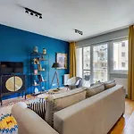 Stylish And Colorful With Balcony In Center Apartmán Budapešť