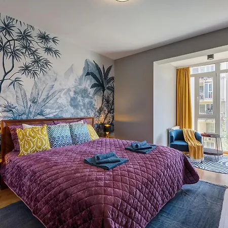 Stylish And Colorful With Balcony